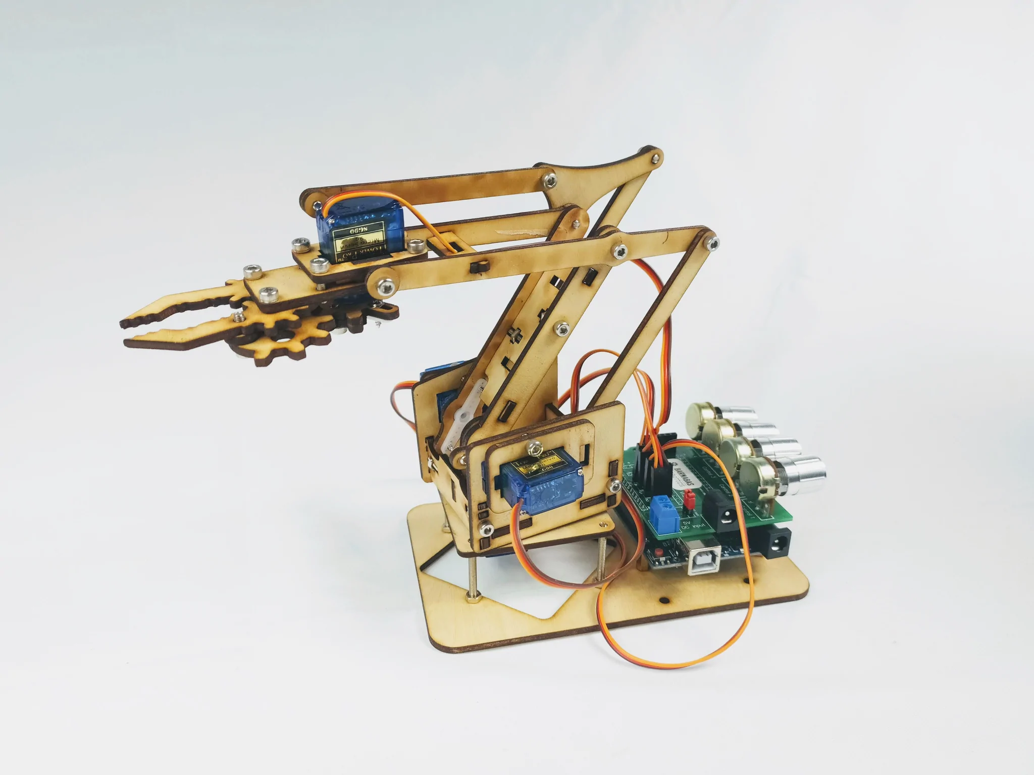 barnabas arduino robot arm wood